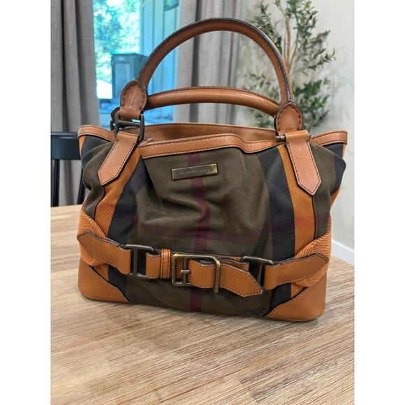 Burberry “House Check” Satchel - Picture 1 of 14